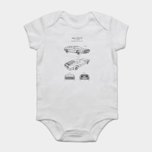 DELOREAN patent Baby Bodysuit